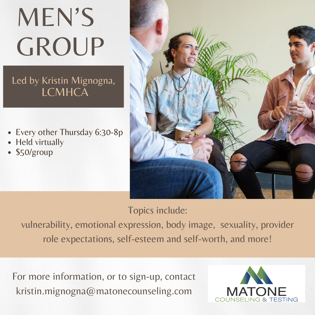 Men's Group - Led by Kristin Mignogna at Matone Counseling